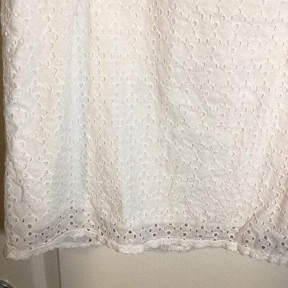 Gap Women's White Sleeveless Cotton Top Eyelet Lined Blouse Top Size S/P Tall - Picture 8 of 10